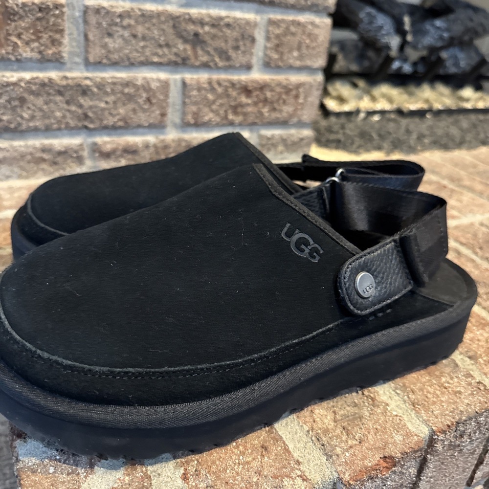 UGG Goldencoast Clog Men's Size 11 Sandal Black Suede M/1142172 #648 - Picture 15 of 16